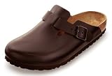Birkenstock - Birkenstock Boston, 45, Dark Brown Leather