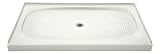 KOHLER K-9055-0 Salient Receptor with Center Drain, 60-Inch by 36-Inch, White