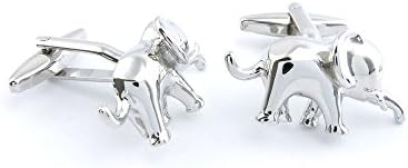 3 Pairs Cufflinks Cuff Links Men's Fashion Jewelry Wedding Party 05000 Baby Elephant