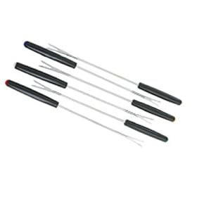 Fondue forks, set of 6, plastic handles