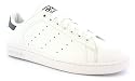 Adidas Originals "Stan Smith" Mens Leather Upper Classic Tennis Shoes - White/Navy