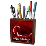 Edmond Hogge Jr Insects Ladybug Love Sweet 16 Birthday Tile Pen Holders 5 inch tile pen holder