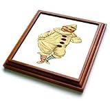 Florene Childrens Art II - Pierrot - Vintage Clown - Trivets