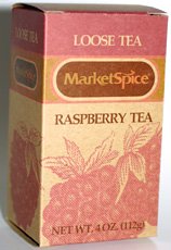 Raspberry Tea, Loose Leaf, 4 Oz Box by MarketSpice