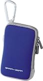 ELECOM 伸縮素材採用デジタルカメラケース(参考収納寸法55*25*100)ブルー DGB-027BU