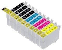 InkJt Compatible Ink Cartridges Replacement for Epson T200XL (4x Black, 2x Cyan, 2x Magenta, 2x Yellow, 10-Pack)