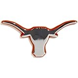 University of Texas Longhorns UTX NCAA College Orange & Chrome Plated Premium Metal Car Truck Motorcycle Longhorn Emblem