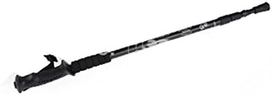 1 Pole of Ocea Hiking Climb Anti-Shock Walking Stick Pole Retractable Adjustable Compass - Black