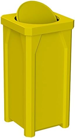 20 GALLON TRASH RECEPTACLE WITH BARRIER LID | YELLOW