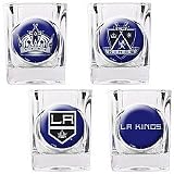 Great American Los Angeles Kings 4-Piece Shot Glass Set