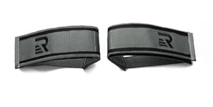 Retrospec Bicycles Fixed-Gear Track BMX-Style Foot Retention FGFS Velcro Straps with Reflective Fabric, Gray
