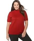 JM Collection Plus Size Mock Turtleneck Sweater