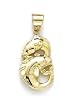 14k Polished Zodiac-Pisces Pendant