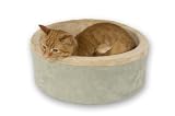 Pet Supplies : K&H Thermo-Kitty Bed 16-Inch Diameter, Sage