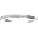 Sterling Silver If I Know What Love Is.... It's Because of You Cuff Bracelet - Large
