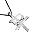 Chinese Peace Symbol Pewter Pendant Necklace