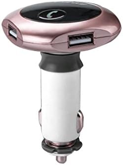 Bluetooth FM Transmitter, Steily Small Wireless FM Modulator Radio Car USB Charger for iPhone Samsung (Rose Gold)