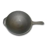 Cajun Cookware Cast Iron Wok W/ Handle 4 Qt.