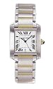 Cartier Men's Tank Francaise Automatic Stainless Steel and 18K Gold Watch #W51005Q4