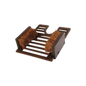 Cast iron wellie boot scrapper jack and brushes