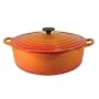 Le Creuset Enameled Cast-Iron 6-3/4-Quart Wide French Oven, Flame