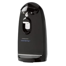 Black and Decker CO1200B Grand Openings II Extra-Tall Electric Can Opener, Black by Black & Decker