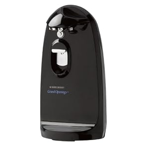 Black and Decker CO1200B Grand Openings II Extra-Tall Electric Can Opener, Black by Black & Decker