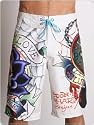 Ed Hardy Time Bomb Boardshorts Cream