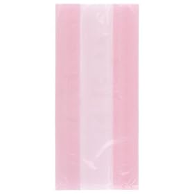 30 Pastel Pink Cellophane Party bags with Twist Ties