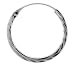 Sterling Silver Diamond Cut Hoop Earrings, 13/16 Diameter