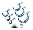 Westward 2YNC2 Outside Micrometer Set, 6 Pc, 1-6 In