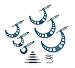 Westward 2YNC2 Outside Micrometer Set, 6 Pc, 1-6 In