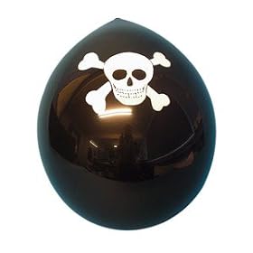 Pack of 10 Pirate Party Balloons