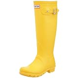 Hunter Women's Original Tall Colours Yellow Wellington Boot W23499 7 UK