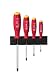 PB Screwdriver set with SwissGrip handles for flat (1-4) and phillips (1-2) screws.