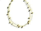 Sterling Silver Wire and Butterscotch Amber Necklace
