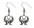 Scarab Earrings - Pewter - 0.75'' Height