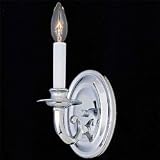 World Imports Wall Sconces Wall Sconce (1 Bulb) Intricate Detailing Chrome