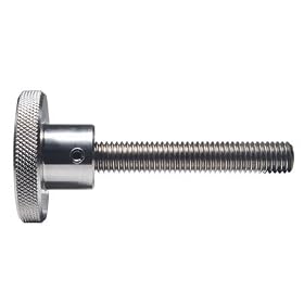 3/4" Dia., 1/4-20 x 1 1/4", Stainless Steel, Knurled Knob w/Stud, Reid Select (1 Each)