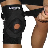 Captain Sports Hinged Knee Brace with Patella Stabilizers, Size: X-Large 16 Inches to 18 Inches - 1 Ea