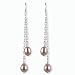Lavender Willow Cultured Pearl Silver Dangle Earrings