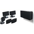 Jamo 5.1 Speaker Package with 550W Peak Handling - Black