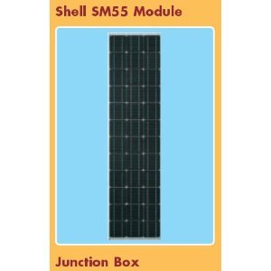 Shell Arco Siemens Solar SM55 SM50H Replacement Solar Panel 55W - 36 High Efficiency Polycrystalline Cells