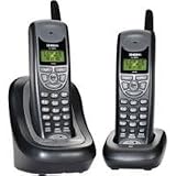Compact Cordless Telephone with Dual Handsets and Caller Id