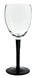 Anchor Hocking Celebrate 16-Ounce Wine Glasses with Black Stem, Set of 6