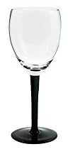 Anchor Hocking Celebrate 16-Ounce Wine Glasses with Black Stem, Set of 6