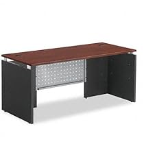 Alera Seville Series Straight Front Desk Shell, 66w x 30d x 29h, Maple