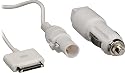 CTA Digital Car and Airplane Charger for iPod (White)