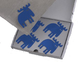 Färg Form Elch blau Tischtuchhalter 4 Stk.