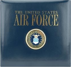 K&Company Leather Air Force 12-by-12-Inch Scrapbook